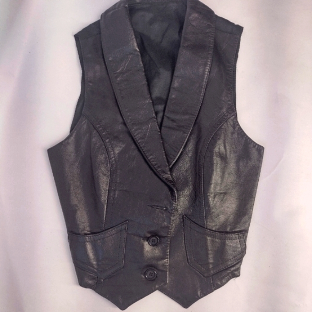 Vintage leather vest